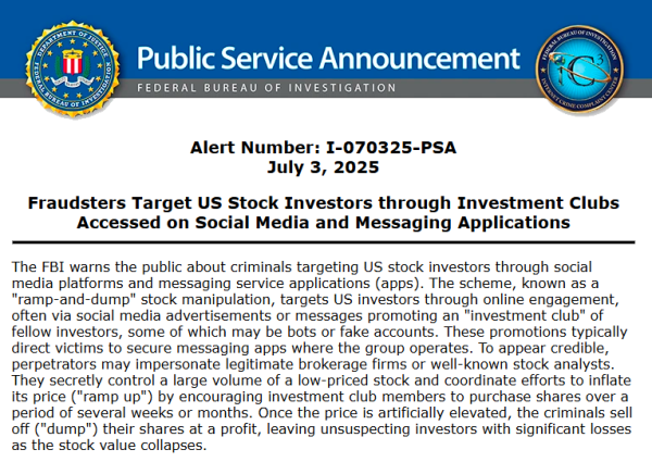 翻翻策略 谨防骗局！FBI：今年上半年美股“杀猪盘”案件投诉数量猛增300%