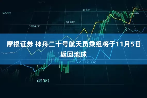 摩根证券 神舟二十号航天员乘组将于11月5日返回地球